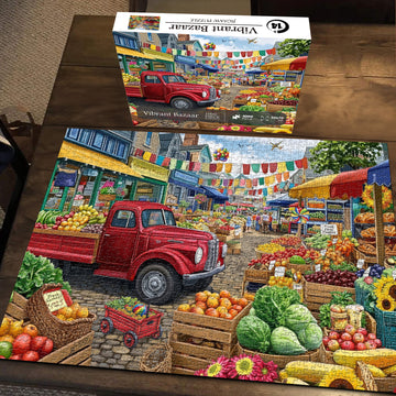 Vibrante puzzle bazar puzzle 1000 pezzi
